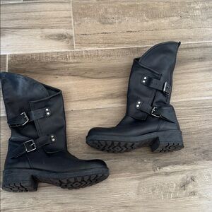 Musse & Cloud 8 Falida leather moto boots